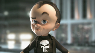 Toy doll black shirt skull - a white skull free wallpaper