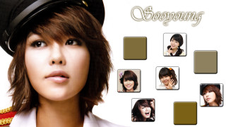 Woman hat faces hair color - grey background free wallpaper