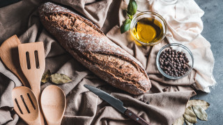 Bread table knife spoons beans - brassaï free wallpaper