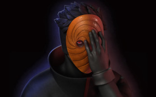 Masked portrait redeyes darkbackground gloves - their face free wallpaper