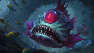 Big mouth red eye fish - other fish free wallpaper