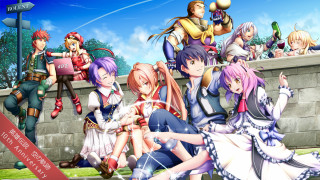 Anime characters bridge banner group - a group of anime characters free wallpaper