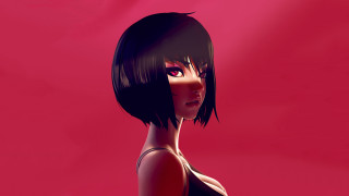 Woman short black hair black - artgerm free wallpaper for desktop