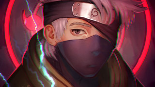 Kakashi lightning shock art detailed - digital painting free wallpaper