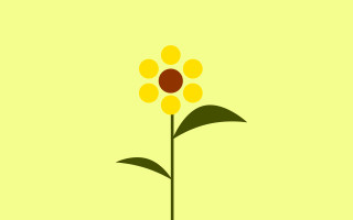 Yellow flower minimalist moon sunflower - afewerk tekle free wallpaper