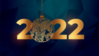 Golden ornament futuristic digital portrait - a string free wallpaper