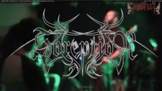 Band playing stage green lights - biomechanical free wallpaper