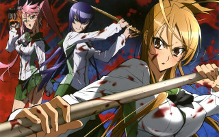 Anime characters bloody hands holding - blood free wallpaper