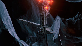 Sci fi fighter redlight spacecraft - a sci free wallpaper