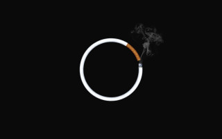 Lit cigarette ring smoke neoplasticism - the dark free wallpaper