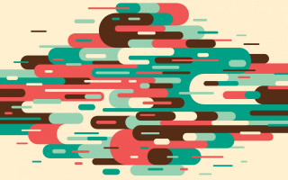 Colorful abstract lines dots white - the middle of it free wallpaper
