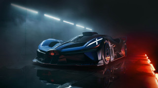Futuristic car dark room lights - a futuristic car free wallpaper
