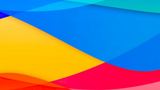 Colorful curved abstract geometric sunburst - surreal free wallpaper