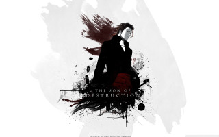 Woman black coat red skirt 2 - movie poster free wallpaper