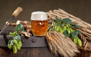 Beer barrel knife hops stilllife - barthel bruyn free wallpaper