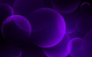 Purple bubbles row digital art - different free wallpaper