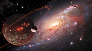 Large small stars disk foreground - star in the sky free wallpaper