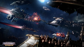 Ships flying space stars planets - a group of ships free wallpaper