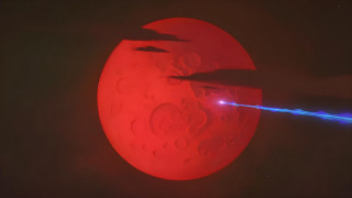 Red sun blue laser dark - a red sun free wallpaper