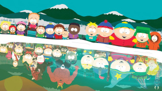 Mountain group children snowy background - chris labrooy free wallpaper