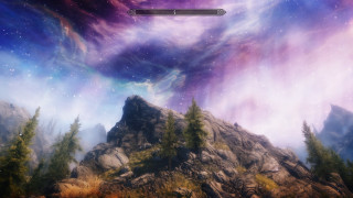 Mountain sky stars clouds purple - bedwyr williams free wallpaper