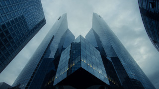 Tall building cyberpunk architecture cityscape - bernard meninsky free wallpaper