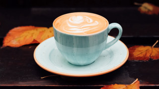Coffee saucer leaves food photography - a plate next free wallpaper