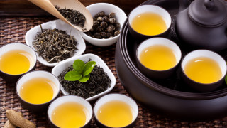 Tea pot cup eight tea - cao zhibai free wallpaper