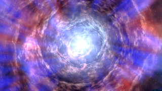 Blue purple spiral star center - a blue light in the middle free wallpaper