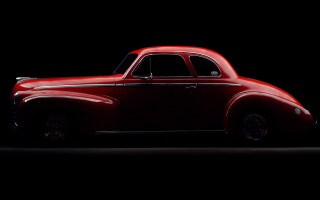 Red car dark black background 2 - the dark free wallpaper