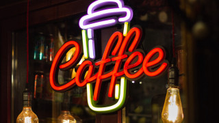 Neon coffee storefront light bulbs - coffee free wallpaper