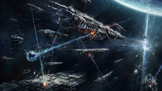 Space station rockets planet star - a star in the sky free wallpaper