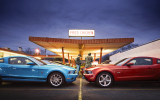 Fried chicken night cars man - douglas shuler free wallpaper