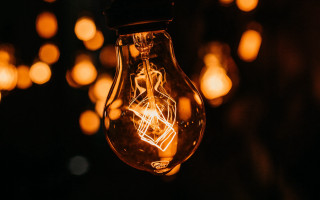 Lightbulb glow lantern bokeh space - many light free wallpaper