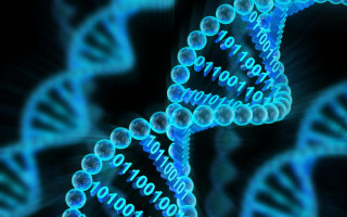 Blue black text strand biopunk - biopunk free wallpaper
