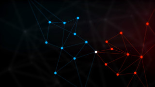 Dark background red blue line - line free wallpaper