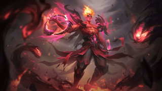 Demonic flame warrior fiery wings - a demonic demon free wallpaper