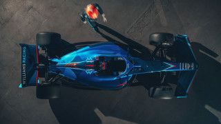 Blue race car ai mitsu - a blue tail free wallpaper