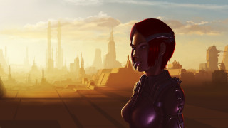 Futuristic city sunset afrofuturism ruins - a futuristic city free wallpaper