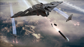 Fighterjets cloudymountains smoke battle jet - star citizen halo free wallpaper