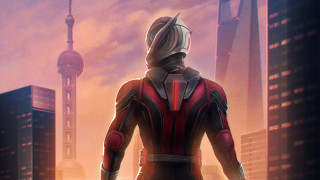 Cityscape sunset hero helmet robosuit - suit free wallpaper