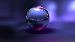 Shiny purple blue raytracing holography - constant permeke free wallpaper