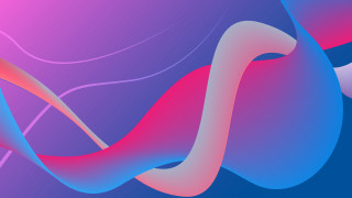 Colorful abstract curved center pink - smooth gradient free wallpaper