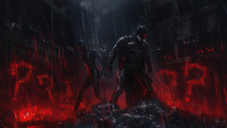 Batman rain man bat red - artstation hq free wallpaper