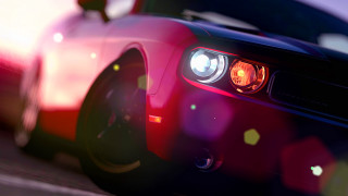 Car headlights closeup photoreal 3D - photorealistic lighting free wallpaper