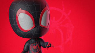 Spiderman figure red background spider - global free wallpaper for desktop