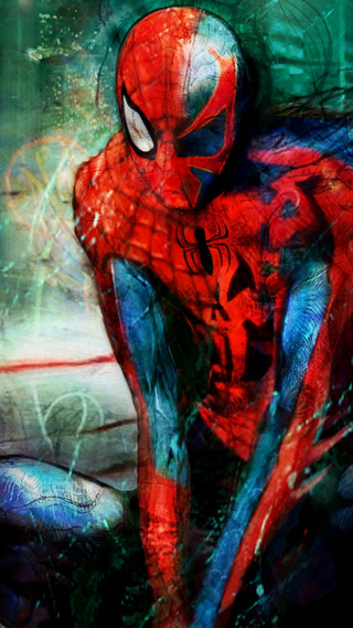 Spider man sitting bed fish - a spider man free wallpaper