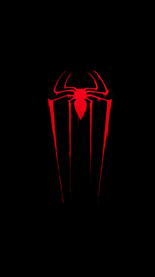 Red spider man logo black - alton tobey free wallpaper