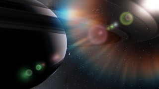 Black hole green light space - a black hole free wallpaper
