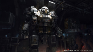 Large robot dark room light - conceptart free wallpaper